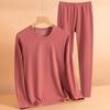 Roupa interior térmica catiónica catiónica alemã terno de lixa dupla face outono e inverno camisa de fundo fino roupas de outono calças de outono