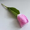 Flor de Imitación Tulipán Tacto Humectante Flor Falsa de Gama Alta Adornos Florales para Decoración de Escritorio de Sala de Estar Adornos de Ramo de Fotos