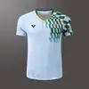 Nova Roupa de Badminton Esportiva Manga Curta Masculina e Feminina Roupa de Competição Roupa de Treino Lazer Roupa de Competição Estudantil Compra em Grupo Impressão