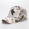 Boné de beisebol feminino transfronteiriço, primavera e verão, novo boné bordado com estampa estilo coreano, boné esportivo casual com desenho animado para homens e mulheres