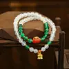 Nuevos brazaletes de estilo étnico, brazaletes de cristal hechos a mano de nicho para estudiantes, niñas, parejas y mejores amigos, al por mayor