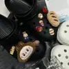 Tela de Felpa Suave y Linda Zuecos de Pan Accesorios Bolso DIY Llavero Comida de Resina DIY Juguete Hebilla de Zapato Flor de Zapato