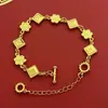 Pulseiras Delicadas de Trevo Multiestilo para Mulheres, Joias Atacado de Liga de Ouro Imitação Cauda de Fênix Transfronteiriça