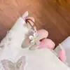 "Flor de Pessegueiro" Cinco Bênçãos Flor Dourada Corrente para Suéter Novo Estilo Chinês Floral Esmalte Colar para Mulheres Pingente Longo
