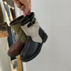 Moda Infantil Clássico Versátil Botas de Meia-Canela Patchwork 2026 Outono Novo Botas Individuais Retrô com Fivela de Metal Tendência para Meninas