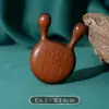 Peine de Masaje para el Cuero Cabelludo de Madera de Sándalo Verde Seda Dorada Grado A Peine para Meridianos de la Cabeza Peine de Madera Peine de Masaje Grande de Dientes Anchos Engrosado