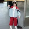 Conjunto para Niños para Niños 2026 Nuevo Otoño Guapo Elegante Moderno Genial Casual Deportivo Conjunto de Dos Piezas para Bebé Niño Primavera Otoño