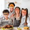 Suministros de Decoración para Acción de Gracias Gafas para Adultos y Niños Ambiente de Fiesta Festiva Accesorios para Fotos Pavo Monturas de Gafas Divertidas