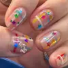 Lentejuelas de Estrella de Colores Accesorios para Uñas Decoraciones Navideñas de Celebridades de Internet Accesorios para Uñas Portátiles Decoraciones de Uñas de Estrella de Cinco Puntas