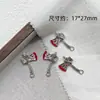 Pingente Espada Cruz Coração Exagerado Estilo Gótico Diablo Material para Pulseira Colar Artesanal Acessórios de Contas