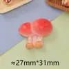 Imanes de Nevera de Setas de Jungla Coloridas, Accesorios de Resina para Fundas de Teléfono, Pasadores de Pelo Creativos, Decoraciones para Zapatos, Materiales de Decoración DIY