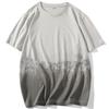 Camiseta de Manga Corta 100% Algodón Puro para Hombre, Verano Moderna de Corte Holgado, Marca de Moda, Estilo Hong Kong, Estilo Estudiante, Cuello Redondo, Camiseta de Manga Corta