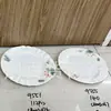 Prato redondo de melamina plástico para lanche prato para petisco prato para prato frio imitação de porcelana oval prato para peixe restaurante refogado