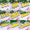 Venta caliente transfronteriza de accesorios de dibujos animados, horquilla de primavera de pato amarillo pequeño, lindos accesorios para el cabello, venta de tocados lindos, suministro al por mayor.