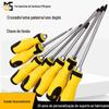 FONTE fabricante amarelo e preto cruz de uso duplo forte chave de fenda magnética ferramentas domésticas atacado chave de fenda