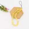 Cadena de Teléfono con Colgante de Perlas de Moda Estilo Ins Amatista Natural Piedra Triturada Correa para Teléfono Accesorios de Decoración DIY Venta al por Mayor