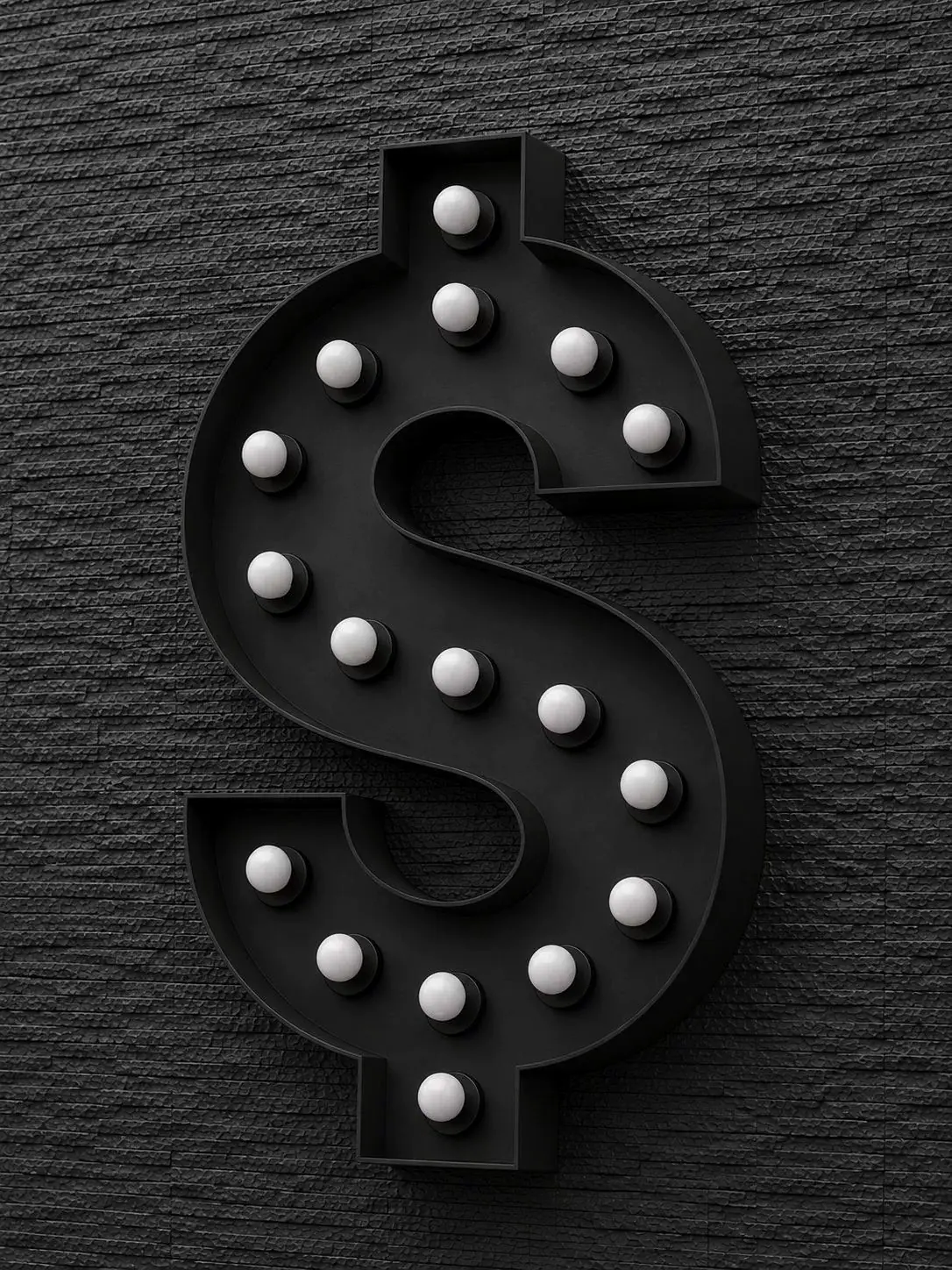 10单边小球泡字效果示意｜Single-edge small-bulb marquee letter type