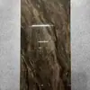 Azulejos de Piso de Pedra de Luxo Estilo Francês Preto Minimalista com Padrão de Mármore 60*120 Azulejos Cerâmicos para Hotéis e Supermercados, Azulejos Brilhantes Cor de Café