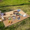Tapete de Picnic de Oso Grueso de Dibujos Animados Impermeable a Prueba de Humedad Tapete Portátil para Piso Tienda Playa Parque Exterior Tapete para Camping