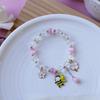 Yiwu Atacado de Pulseira de Pérola Cerâmica de Pequenos Produtos Joia de Mão com Contas de Cristal Pulseira para Casal Estudantes Crianças Joia Feminina