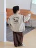 Chaqueta de Otoño para Niños Estilo Coreano Chaqueta Cardigan Fresca para Niños Mayores Bloques de Color Falso Dos Piezas Chaqueta de Béisbol Infantil
