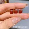 Contas Antigas de Ágata Vermelha Estilo Xizang para Acessórios de Pulseira DIY Feminina Original, Apresentando Contas Espaçadoras Rudraksha de Estrela e Lua