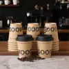 Taza de Café Desechable, Taza Gruesa de Doble Pared para Bebidas Calientes y Té con Leche, Taza Hueca de Papel Kraft, Taza de Embalaje de Alta Gama para Llevar, Hecho a Medida
