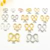 Fivela S de cor dourada 14k, acessórios de joias artesanais faça você mesmo, fivela M, pulseira, colar, fecho de conexão, material de fivela