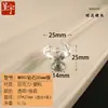 Manija de Cajón Acrílica Panel de Puerta de Vidrio Transparente con Forma de Diamante Manija de Bola de Cristal de Agujero Único Manija de Puerta de Gabinete