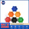 Mango de Flor de Ciruelo Hexagonal de Plástico, Mango Personalizado para Equipo Mecánico, Accesorios para Máquina Herramienta Mango de Perilla Estrella con Agujero Pasante Fabricante