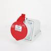 Conector de enchufe industrial impermeable de una pieza de tercera generación, toma oculta 16A-32A(IP44)