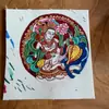 Hotong Nepal Tíbet Thangka Pintado a Mano Puro Padmasambhava Núcleo de 3.5