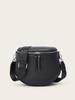 Bolsas de Moda Exterior para Mujer 2026 Nueva Moda Bolso Retro tipo Silla de Montar con Patrón de Lichi, Correa Ancha para el Hombro, Bolso Cruzado de un Solo Hombro Venta al por Mayor