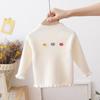 Suéteres de Otoño e Invierno para Niñas, Modernos 2025 Nuevas Camisetas Básicas para Niños con Cuello Alto de Bebé Tejidos
