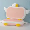 Almohada de Espuma Viscoelástica Infantil de Dibujos Animados de Ganso Grande para Verano con Soporte Cervical Ayuda para Dormir para Dormitorio de Escuela Primaria Núcleo Especial de Almohada Refrigerante