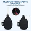 Nueva mochila de tenis acolchada transfronteriza, bolso cruzado, bolso bandolera, bolso de pickleball, bolsa impermeable y engrosada para raquetas de exterior para hombres y mujeres