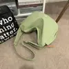 Bolso Artístico de un Solo Hombro para Jóvenes y Mujeres, Bolso Cruzado de Color Sólido Estilo Ins para Pareja, Ropa de Trabajo de Moda, Bolso de Mano tipo Dumpling de Nicho de Tendencia para Hombres