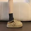 Zapatos Birkenstock de Suela Gruesa para Mujer para Uso en Exteriores, Novedad Primavera 2026 Estilo Retro Perezoso Versátil Zuecos sin Cordones