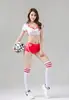 Bebé de Fútbol Atuendo de Animadora Sesión de Fotos Ropa Club Nocturno Europeo y Americano Uniforme de Fútbol Jersey para Mujer Atuendo de Bar Ds