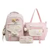 Mochila Nueva Estilo Coreano Ins de Aspecto Caro con Letras Contrastantes Gran Capacidad Mochila para Estudiante de Secundaria Bolsa para Tutorías Mochila Escolar