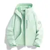 Chaqueta de viaje para otoño e invierno para mujer, estilo Luotuo, 3 en 1, cortavientos e impermeable, ropa de alpinismo desmontable para hombre