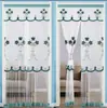 Cortina de Puerta Anti-Mosquitos Sin Taladro, Cortina de Gasa de Tela, Media Cortina de Encaje para Dormitorio, Cortina Divisoria, Cortina de Privacidad, Cortina Colgante para el Hogar para Todas las Estaciones, Producto Nuevo