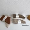 Calcetines Nanye Otoño e Invierno Nuevos Simples Básicos Color Puro Hilado Calcetines de Media Caña para Mujer Doble Aguja Estilo Versátil