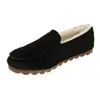 Zapatos Gruesos Peludos con Forro de Lana 2025 para Mujer, Mocasines Cálidos y Cómodos de Suela Suave para Otoño e Invierno, Zapatos de Algodón con Suelas Gruesas
