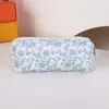 Estuche de Algodón Acolchado Mini Bolsa de Brochas de Maquillaje Cosméticos Pequeño Floral Portátil Lindo Flor Ins Viaje Estudiante