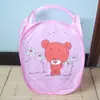 Cesta de Ropa Sucia de Dibujos Animados Linda Creativa Plegable Cesta de Almacenamiento de Ropa Sucia Hogareña de Malla Transpirable Cesta de Almacenamiento de Ropa Sucia