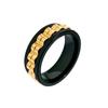 Europa y Estados Unidos nuevo artículo más vendido multicolor anillo de engranaje giratorio de acero inoxidable descompresión alivio preocupación hombres y mujeres anillo de acero de titanio joyería para la mano