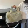 Bolso bandolera para viajes cortos, gran capacidad, ligero, bolsa de mano para mujer, con separación de secos y húmedos, compartimento para zapatos, bolsa para yoga y fitness