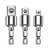 Adaptador de vástago hexagonal a cuadradillo, barra de conexión para vaso universal, eje extendido para llave de impacto, conversión para llave eléctrica, adaptador para taladro eléctrico