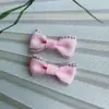Gravata Borboleta de Fita com Borda Prateada Acessório DIY Cor Sólida Acessório de Decoração de Presente Estilo Luxo Leve Estampagem Dourada